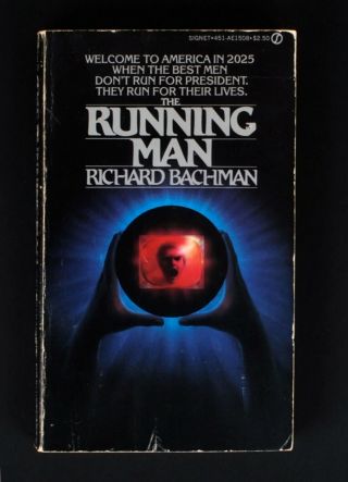Richard Bachman (stephen King) Running Man,  1982 Pbo First Printing,  Movie Basis