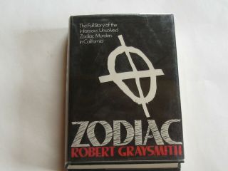 " Zodiac " By Robert Graysmith,  Hardcover 1st Edition In Dust Jacket