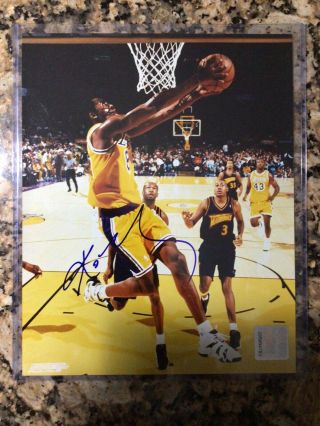 " The Black Mamba " Kobe Bryant Hand Signed 8x10 Color Photo Jsa Lakers