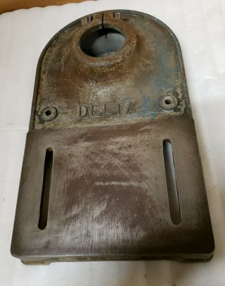 Vintage Delta Rockwell 14 " Drill Press Base Dp - 211 Bench Model 2 3/4 " Column