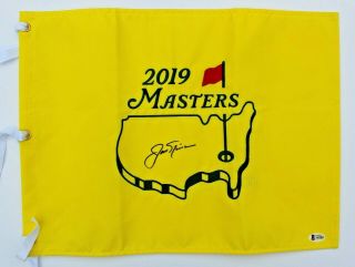 Jack Nicklaus Signed 2019 Masters Golf Flag W/beckett Loa A45081 Augusta