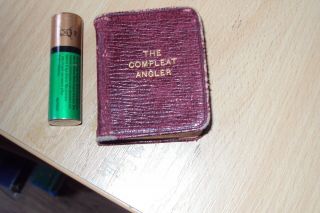 Ca 1900 The Compleat Angler By Izaak Walton - Leather Miniature