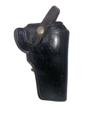 Vintage S&w B21 - 34 Black Leather Rh 4 " Bbl Revolver Holster