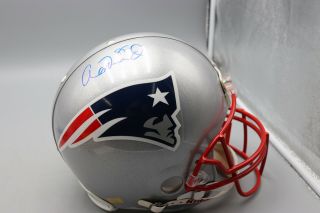 Aaron Hernandez Auto Signed Patriots Full Size Helmet Gridiron Authentics