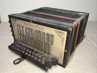 Vtg 1930’s Beaver Brand Accordion Made In Germany Parts/repair/restore Nr