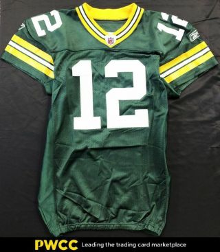 2011 Aaron Rodgers Game - Worn Autographed Green Bay Packers Home Jersey,  Team
