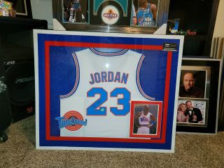 Michael Jordan Autographed Signed Framed Jersey With