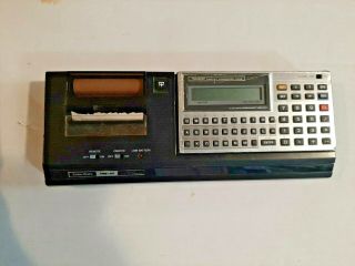 Vintage Tandy Radio Shack Pocket Computer Pc - 8 & Trs - 80 Printer Cassette Int.