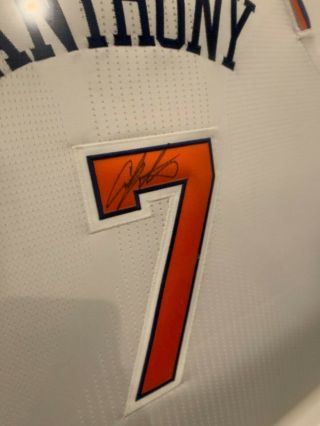 Official Carmelo Anthony Signed NBA Jersey - Professionally Framed 3