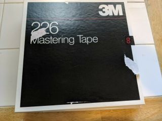 Scotch 3m Studio Mastering Tape 226 10.  5 " Metal Reel 1/4 " Box Radio Program Vtg 7