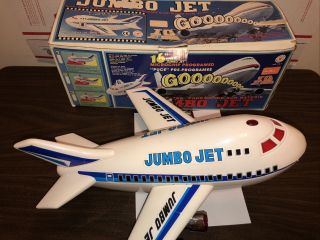 JUMBO JET 747 1988 BATTERY OP.  CHENG CHING TOYS W/ BOX VINTAGE M CS - 747 2