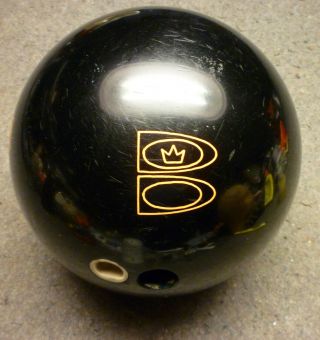 Brunswick Rhino Black Pearl Bowling Ball Vintage Carrying Bag 15lb - 8oz Drilled 2