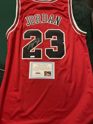Michael Jordan Signed Autographed Chicago Bulls Jersey Certified