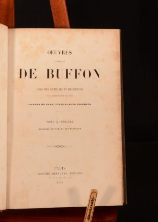 1856 Oeuvres Completes de Buffon avec des Extraits de Daubenton Tome IV Uncommon 3