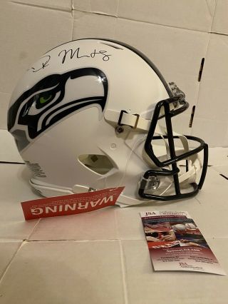Dk Metcalf Signed Speed Authentic Seattle Seahawks White Helmet Jsa Auto