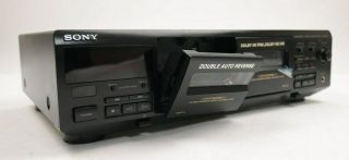 Sony Tc - We405 Vintage Dual Tape Cassette Deck Player Recorder Auto Record Level