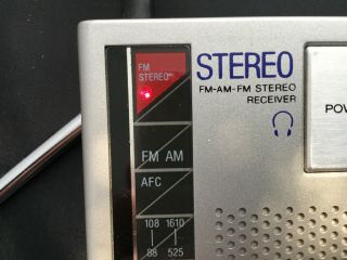 Vintage Panasonic Rf - 455 Am/fm Portable Pocket Radio Stereo Mono Helps Charity