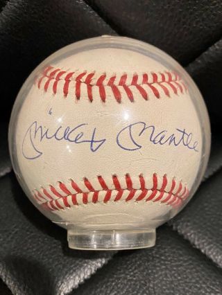 Mickey Mantle single signed autographed MLB baseball PSA/DNA :Read Description 2
