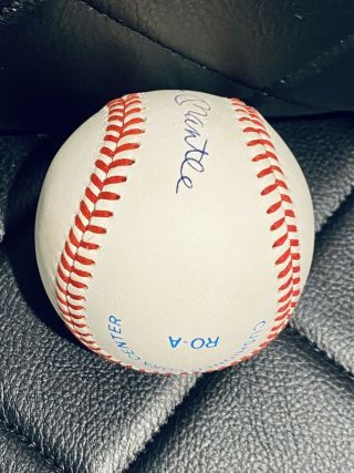 Mickey Mantle single signed autographed MLB baseball PSA/DNA :Read Description 5
