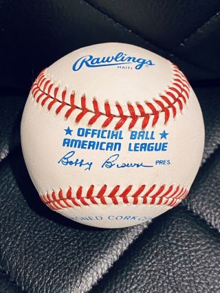 Mickey Mantle single signed autographed MLB baseball PSA/DNA :Read Description 6