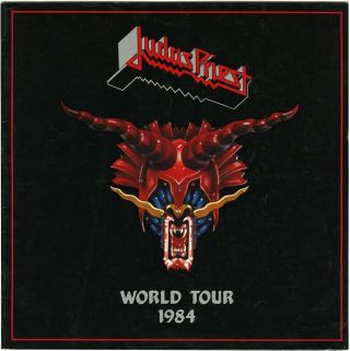 Judas Priest 1984 Defenders Of The Faith Tour Vintage Concert Program Book