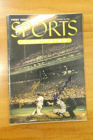 Sports Illustrated 1 Collectors Edition Signed By Eddie Mathews & Del Crandall