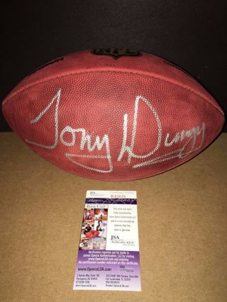 Tony Dungy Signed Auto Official Wilson " The Duke " Football Colts Jsa