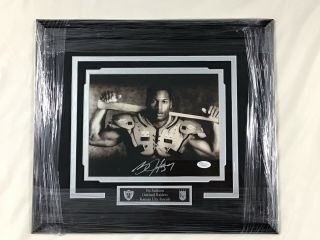 Framed Signed Photo Of Bo Jackson Oakland Raiders & Kansas City Chiefs Jsa