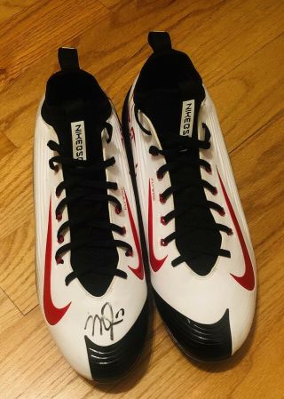 2014 Mlb Holo Cert Mike Trout Autographed Signed Mvp Auto Game Issued Cleats