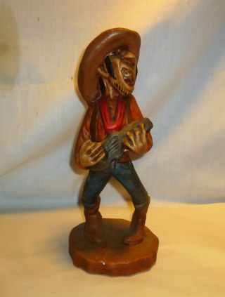 Vintage Cowboy Chalkware Sculpture Figure 11 " - Andy Anderson Style