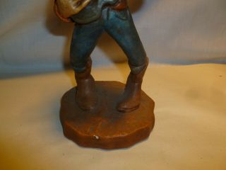 Vintage Cowboy Chalkware Sculpture Figure 11 