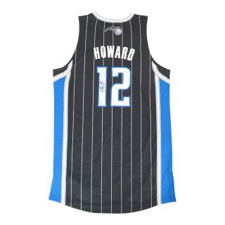 Dwight Howard Signed Orlando Magic Authentic On - Court Rev 30 Black Jersey Bas