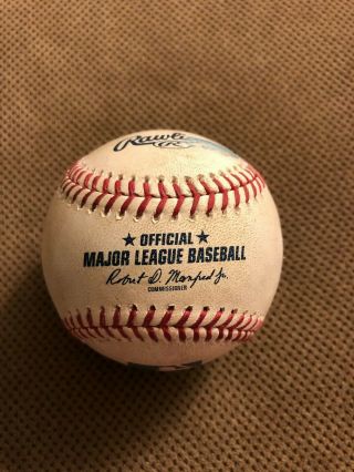 2019 Paul Goldschmidt Signed Game Home Run Baseball HR 3/31/19 Cardinals 4
