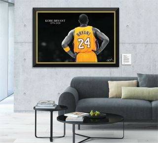 Kobe Bryant Facsimile Signed Los Angeles Lakers Jersey - Framed Museum Canvas™ 2