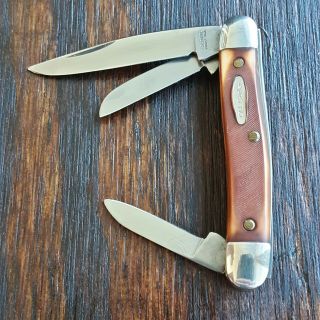 Old Cutler Knife Made In Usa By Colonial Small Stockman Vintage Folding Pocket