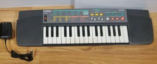 Vintage Casio Mini Electric Keyboard Sa - 35.  Song Bank.  A/c Adapter,  Great Shape