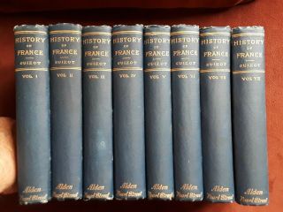 The History Of France By Guizot 8 Volume Hard Cover Complete Set 1885