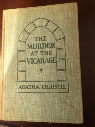 Agatha Christie The Murder At The Vicarage 1st Dm 1930