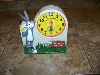 Vintage Bugs Bunny Talking Alarm Clock 1970 