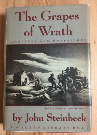 The Grapes Of Wrath - 1941 Modern Library First Edition - By John Steinbeck