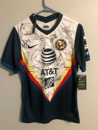 2020 21 Club America,  Mexico Team Signed By 21 Players.