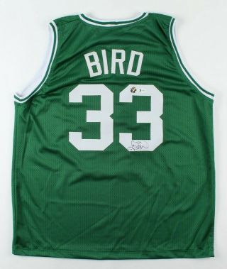 Larry Bird Signed Boston Celtics Legend Jersey (beckett &bird Hologram) Rare