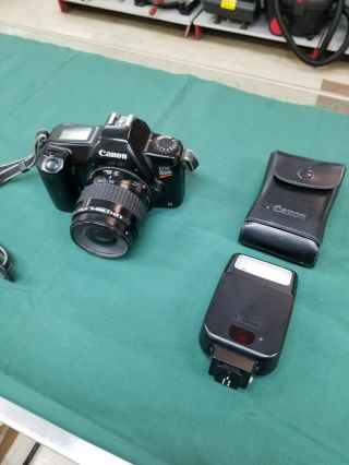 Vintage Canon Eos Rebel S Ii 35mm Slr Film Camera With Lens & Flash