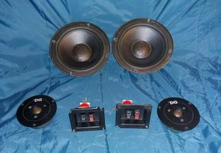 Pair - Vintage Design Acoustics Ps - 6 Componet Speakers And Accessories