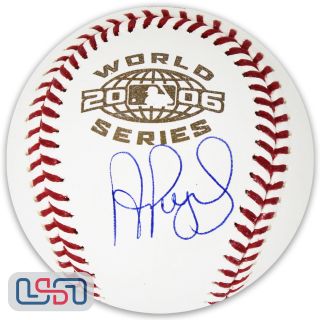 Albert Pujols Signed Autographed Cardinals 2006 World Series Baseball Jsa Auth