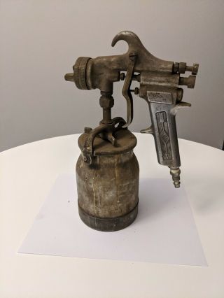 Vintage The Black Mfg.  Spray Gun With Binks Canister/tank