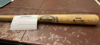 Willie Mccovey Autographed H&b 125 Louisville Slugger P/m Grandstand Sports