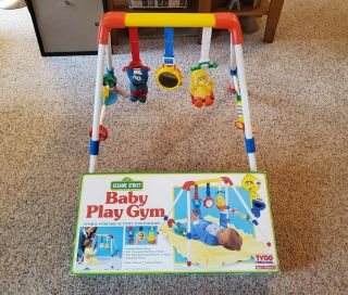 Vintage 1993 Tyco Preschool Baby Sesame Street Play Gym Floor Activity Toy
