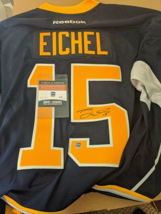 Jack Eichel Signed Jersey Buffalo Sabres 15 Dave And Adams