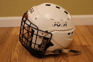 Vintage JOFA 390 SR Ice Hockey Helmet Size Medium (6 3/4 - 7 3/8) With Mask 2